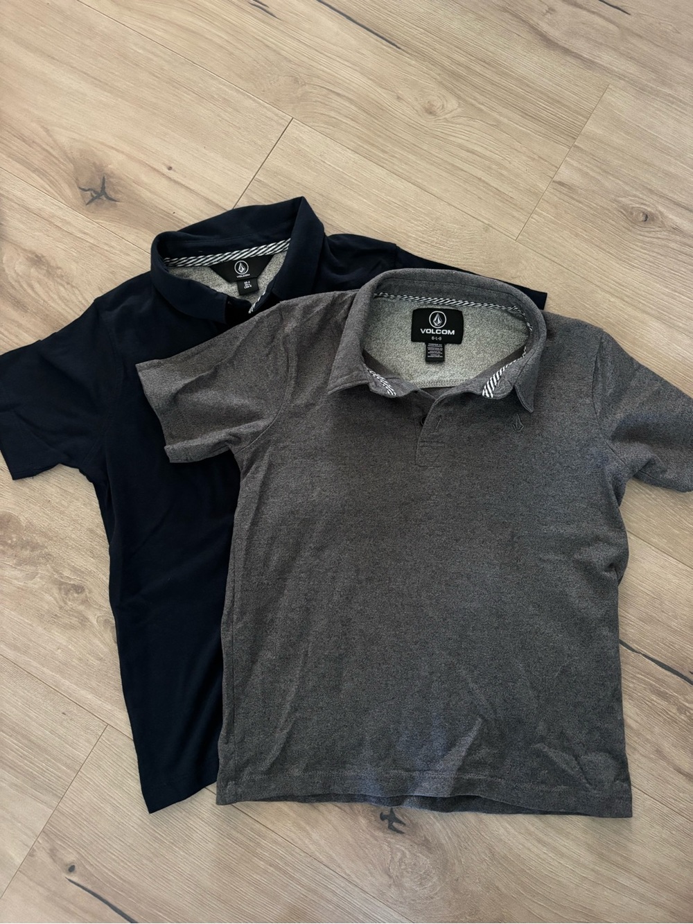 Volcom Kids Polo Shirts in Charcoal Gray and Navy